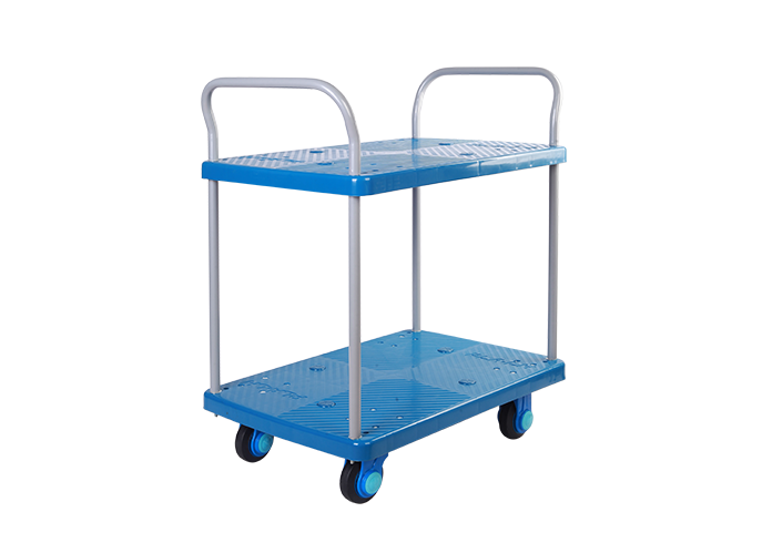 Double-Layer Plastic Hand Trolley-PLA250-T2-D