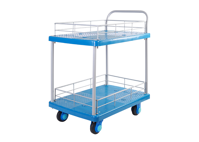 Double-Layer Plastic Hand Trolley-PLA150-T2-HL2