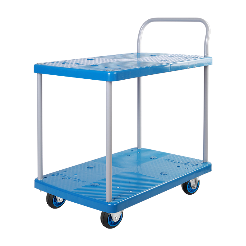 Double-Layer Plastic Hand Trolley-PLA200Y-T2