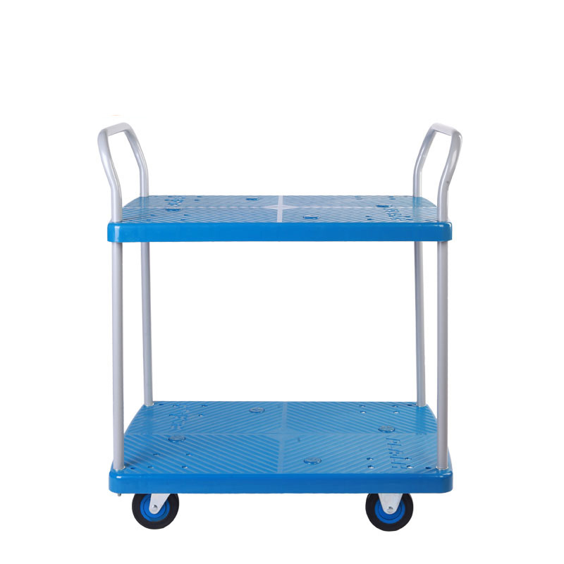 Double-Layer Plastic Hand Trolley-PLA200Y-T2-D