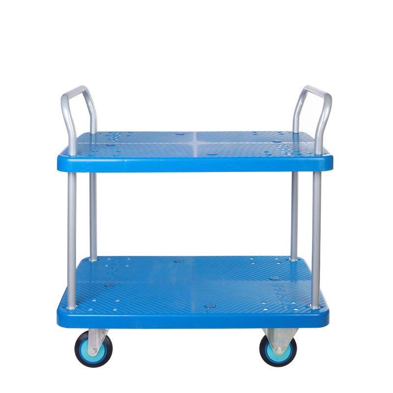 Double-Layer Plastic Hand Trolley-PLA300Y-T2-D