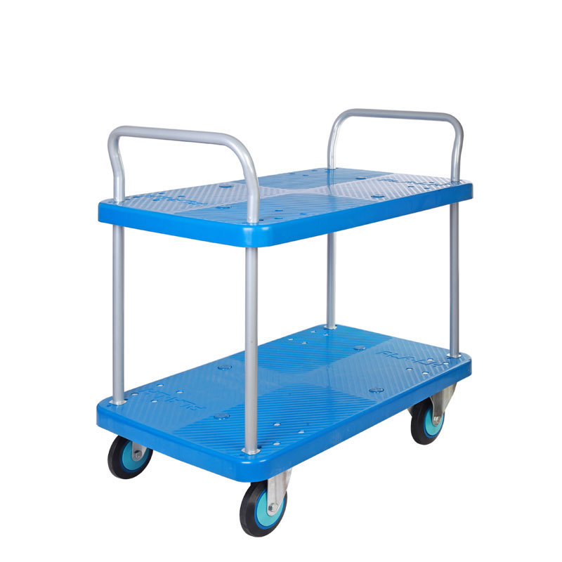 Double-Layer Plastic Hand Trolley-PLA250Y-T2-D