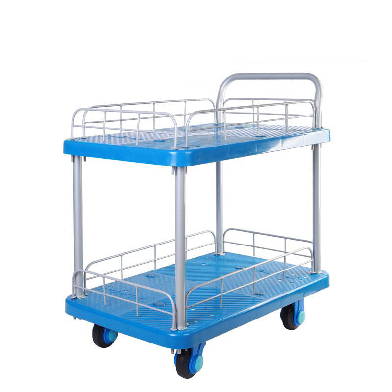 Double-Layer Plastic Hand Trolley-PLA300-T2-HL2