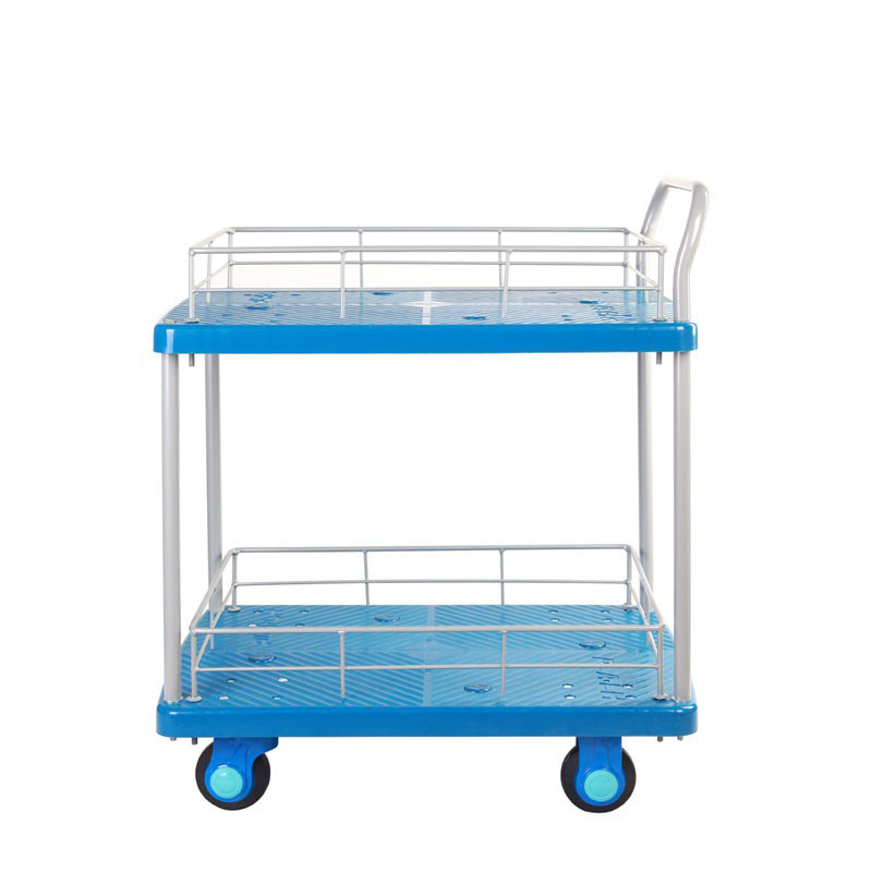 Double-Layer Plastic Hand Trolley-PLA400-T2-HL2