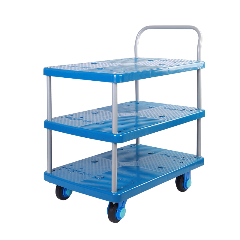 Triple-Layer Plastic Hand Trolley-PLA150-T3