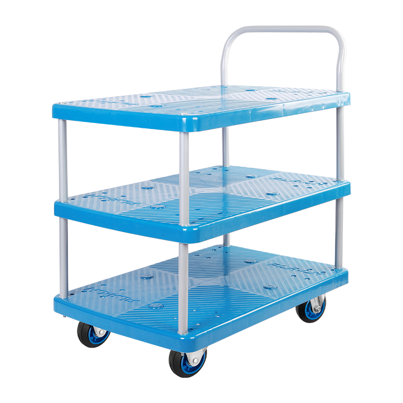 Triple-Layer Plastic Hand Trolley-PLA150Y-T3