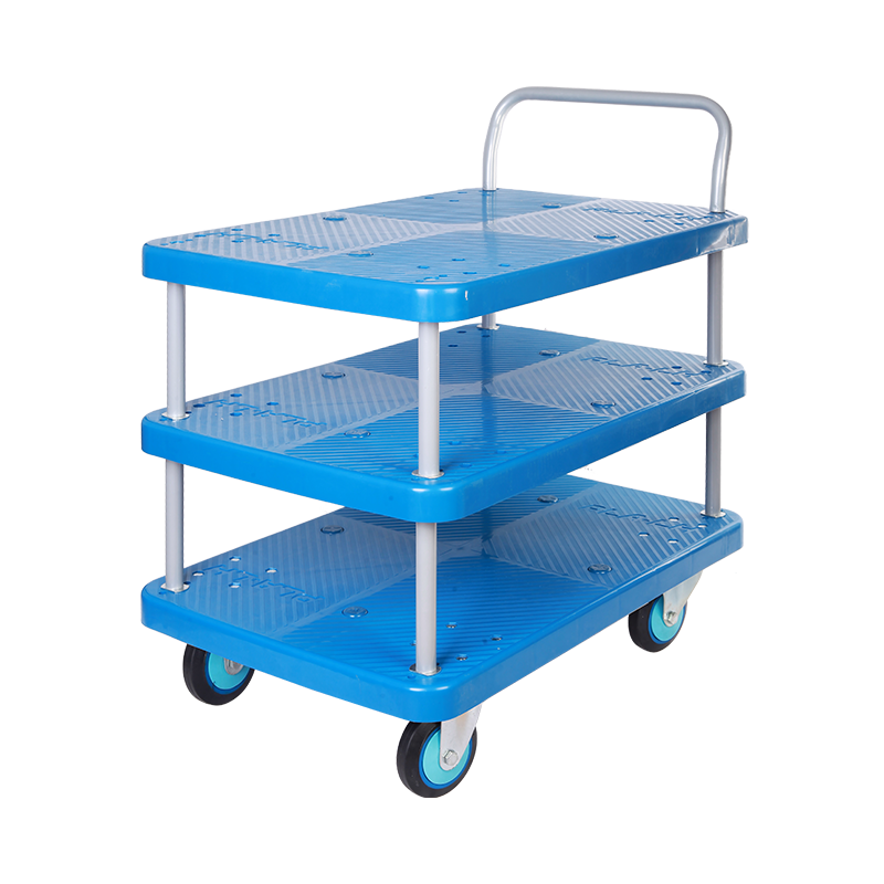 Triple-Layer Plastic Hand Trolley-PLA300Y-T3