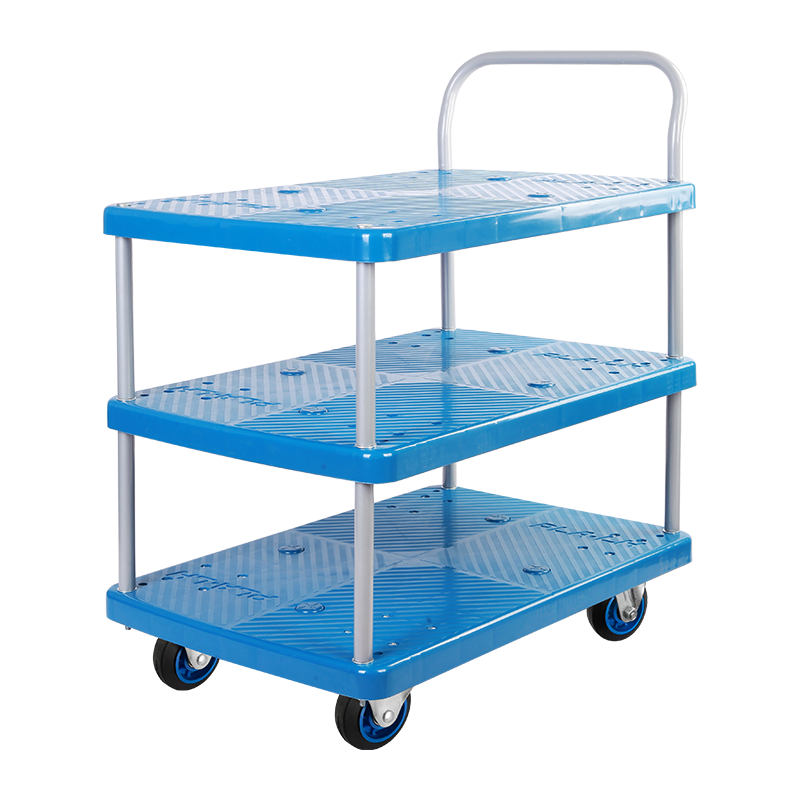 Triple-Layer Plastic Hand Trolley-US150R-T3