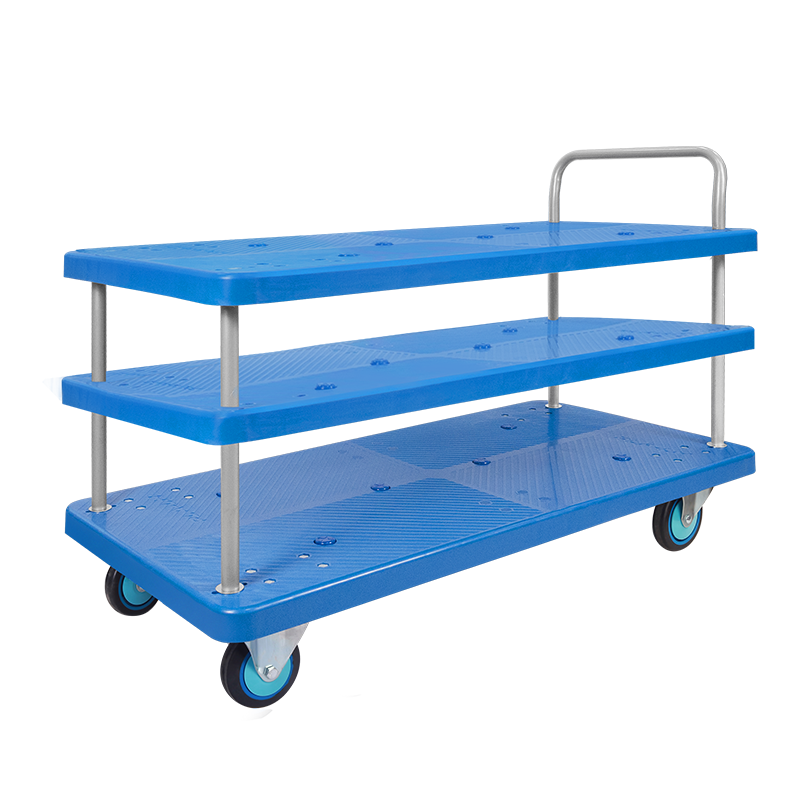 Triple-Layer Plastic Hand Trolley-PLA400Y-T3