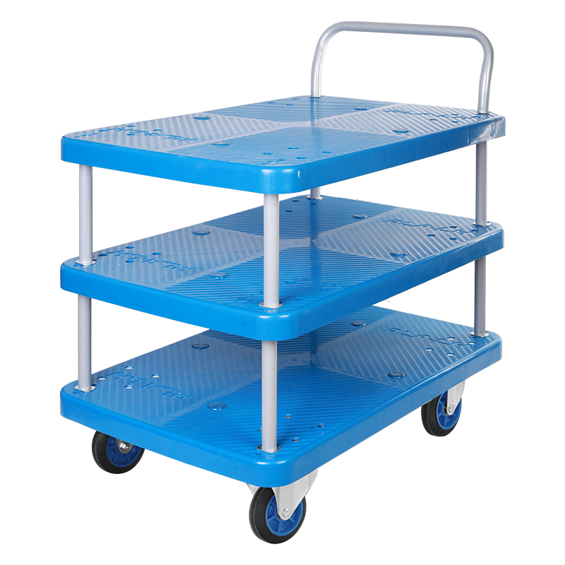 Triple-Layer Plastic Hand Trolley-US300R-T3