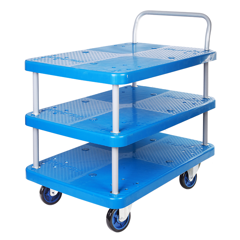 Triple-Layer Plastic Hand Trolley -US300P-T3