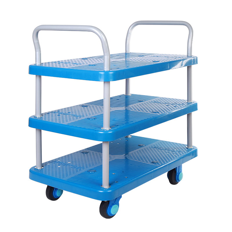 Triple-Layer Plastic Hand Trolley-PLA250-T3-D