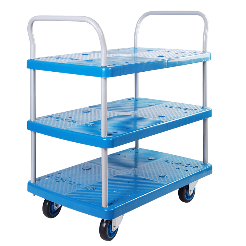 Triple-Layer Plastic Hand Trolley -US150P-T3-D